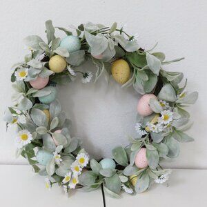 Colorful Easter Eggs Spring Decor Wreath
